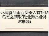 北海食品企业负责人有补贴吗怎么领取呢(北海企业补贴申领)
