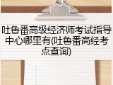 吐鲁番高级经济师考试指导中心哪里有(吐鲁番高经考点查询)