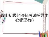 鞍山初级经济师考试指导中心哪里有()