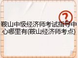 鞍山中级经济师考试指导中心哪里有(鞍山经济师考点)