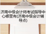 济南中级会计师考试指导中心哪里有(济南中级会计辅导点)