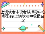 上饶软考中级考试指导中心哪里有(上饶软考中级报名点)