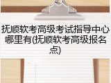 抚顺软考高级考试指导中心哪里有(抚顺软考高级报名点)