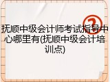 抚顺中级会计师考试指导中心哪里有(抚顺中级会计培训点)