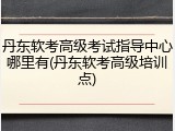 丹东软考高级考试指导中心哪里有(丹东软考高级培训点)