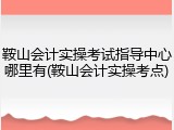 鞍山会计实操考试指导中心哪里有(鞍山会计实操考点)