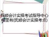 抚顺会计实操考试指导中心哪里有(抚顺会计实操考点)