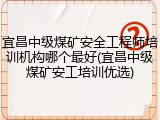 宜昌中级煤矿安全工程师培训机构哪个最好(宜昌中级煤矿安工培训优选)