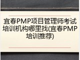 宜春PMP项目管理师考试培训机构哪里找(宜春PMP培训推荐)