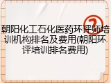 朝阳化工石化医药环评师培训机构排名及费用(朝阳环评培训排名费用)