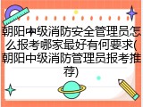 朝阳中级消防安全管理员怎么报考哪家最好有何要求(朝阳中级消防管理员报考推荐)