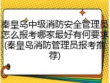 秦皇岛中级消防安全管理员怎么报考哪家最好有何要求(秦皇岛消防管理员报考推荐)