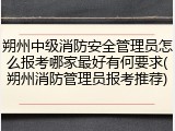朔州中级消防安全管理员怎么报考哪家最好有何要求(朔州消防管理员报考推荐)