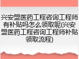 兴安盟医药工程咨询工程师有补贴吗怎么领取呢(兴安盟医药工程咨询工程师补贴领取流程)