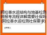 阿拉善水运结构与地基检测师报考流程详解需要社保吗(阿拉善水运检测社保要求)