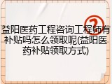 益阳医药工程咨询工程师有补贴吗怎么领取呢(益阳医药补贴领取方式)