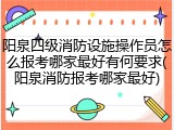 阳泉四级消防设施操作员怎么报考哪家最好有何要求(阳泉消防报考哪家最好)