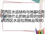河西区水运结构与地基检测师都做什么的就业现状如何(河西区水运检测就业现状)