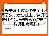大兴安岭中级煤矿安全工程师怎么报考在哪里报名流程是什么(大兴安岭煤矿安全工程师报考流程)