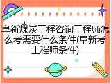 阜新煤炭工程咨询工程师怎么考需要什么条件(阜新考工程师条件)