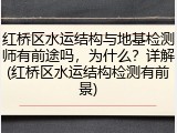 红桥区水运结构与地基检测师有前途吗,为什么?详解(红桥区水运结构检测有前景)