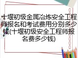 十堰初级金属冶炼安全工程师报名和考试费用分别多少钱(十堰初级安全工程师报名费多少钱)