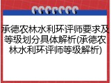 承德农林水利环评师要求及等级划分具体解析(承德农林水利环评师等级解析)