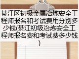 綦江区初级金属冶炼安全工程师报名和考试费用分别多少钱(綦江初级冶炼安全工程师报名费和考试费多少钱)