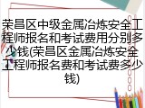 荣昌区中级金属冶炼安全工程师报名和考试费用分别多少钱(荣昌区金属冶炼安全工程师报名费和考试费多少钱)