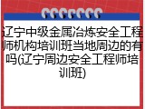 辽宁中级金属冶炼安全工程师机构培训班当地周边的有吗(辽宁周边安全工程师培训班)