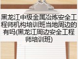 黑龙江中级金属冶炼安全工程师机构培训班当地周边的有吗(黑龙江周边安全工程师培训班)