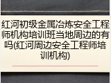 红河初级金属冶炼安全工程师机构培训班当地周边的有吗(红河周边安全工程师培训机构)