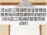 河北区三级消防安全管理员报考培训课程哪家机构的好(河北区三级消防管理员培训好)