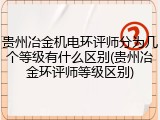 贵州冶金机电环评师分为几个等级有什么区别(贵州冶金环评师等级区别)
