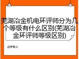 芜湖冶金机电环评师分为几个等级有什么区别(芜湖冶金环评师等级区别)