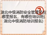 湖北中级消防安全管理员在哪里报名，有哪些培训班(湖北中级消防培训报名)