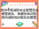 扬州中级消防安全管理员在哪里报名，有哪些培训班(扬州消防培训报名在哪里)