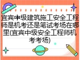 宜宾中级建筑施工安全工程师是机考还是笔试考场在哪里(宜宾中级安全工程师机考考场)