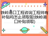 铁岭港口工程咨询工程师有补贴吗怎么领取呢(铁岭港口补贴领取)