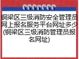 铜梁区三级消防安全管理员网上报名服务平台网址多少(铜梁区三级消防管理员报名网址)