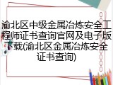 渝北区中级金属冶炼安全工程师证书查询官网及电子版下载(渝北区金属冶炼安全证书查询)