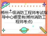 郴州一级消防工程师考试指导中心哪里有(郴州消防工程师考点)