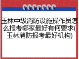 玉林中级消防设施操作员怎么报考哪家最好有何要求(玉林消防报考最好机构)