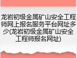 龙岩初级金属矿山安全工程师网上报名服务平台网址多少(龙岩初级金属矿山安全工程师报名网址)
