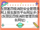 东丽区四级消防安全管理员网上报名服务平台网址多少(东丽区四级消防管理员报名网址)