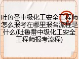 吐鲁番中级化工安全工程师怎么报考在哪里报名流程是什么(吐鲁番中级化工安全工程师报考流程)