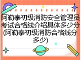 阿勒泰初级消防安全管理员考试合格线介绍具体多少分(阿勒泰初级消防合格线分多少)