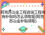阿克苏冶金工程咨询工程师有补贴吗怎么领取呢(阿克苏冶金补贴领取)