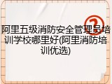 阿里五级消防安全管理员培训学校哪里好(阿里消防培训优选)