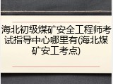 海北初级煤矿安全工程师考试指导中心哪里有(海北煤矿安工考点)